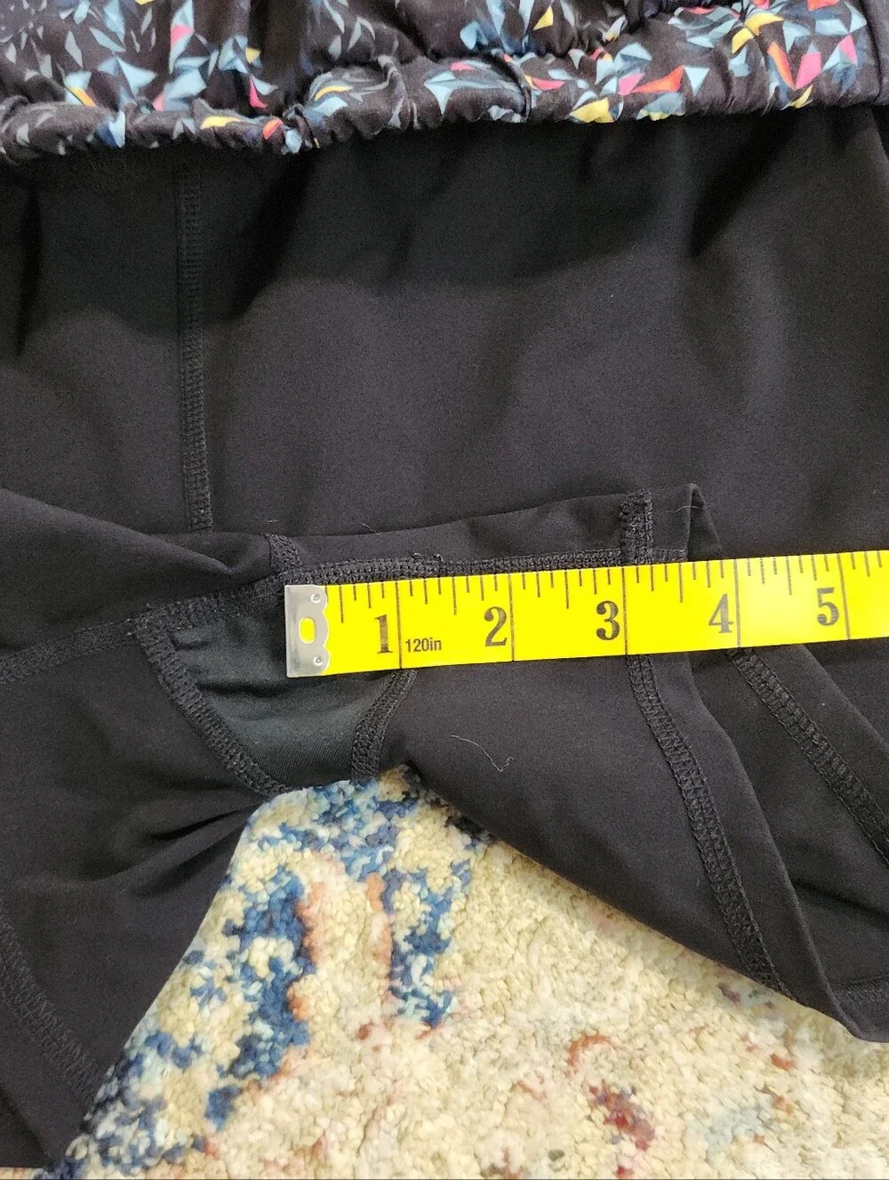 Sweaty Betty Running Shorts Black Kaleidescope Womens Size Medium